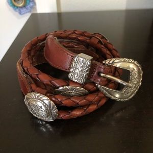 Western leather belt